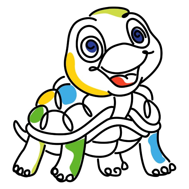 Schildkröte bunt