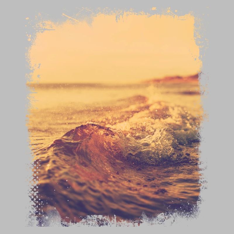 Vague plate au soleil