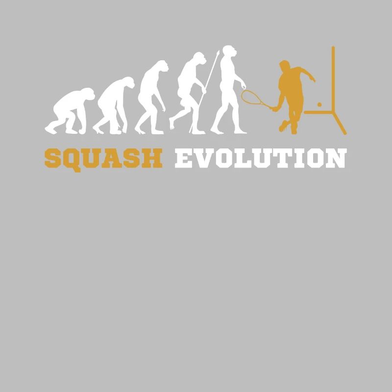 Squash Squashspieler Evolution Geschenk