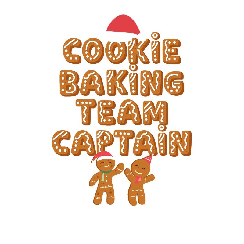 Cookie Baking Team Captain Funny Gingerbread Man