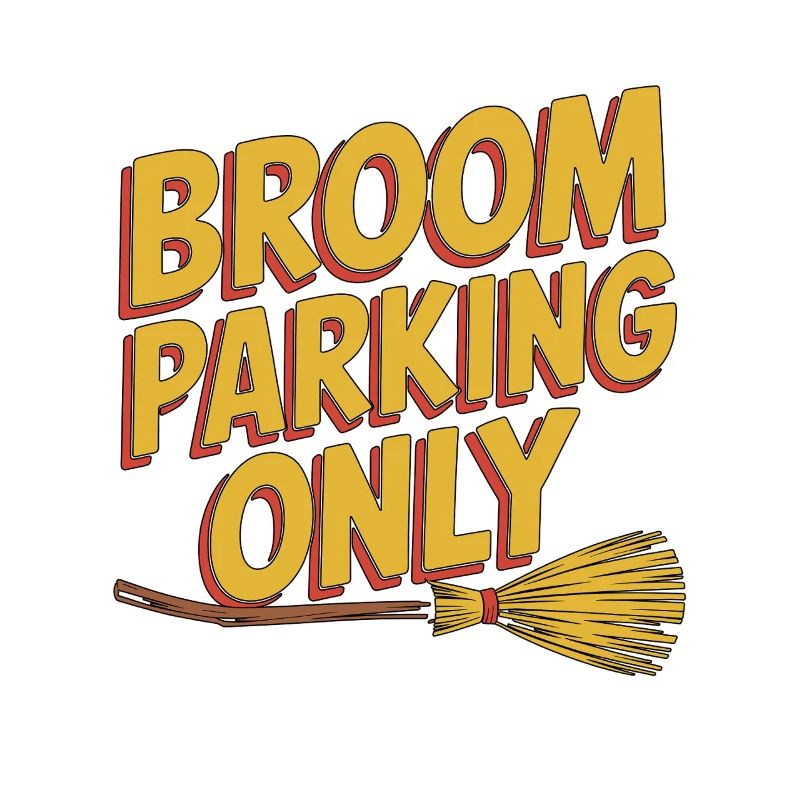 Witchcraft Broom Parking Only Tarot Reading