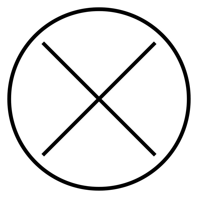Circle Cross Personalization Vector Color Changing