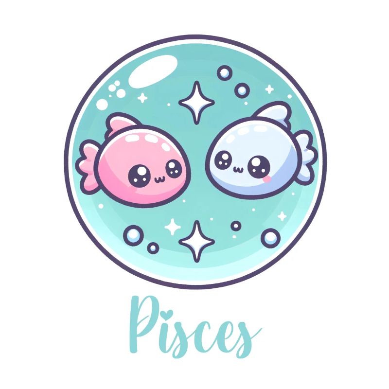 Süße Pisces Sternzeichen Astrologie Geschenk