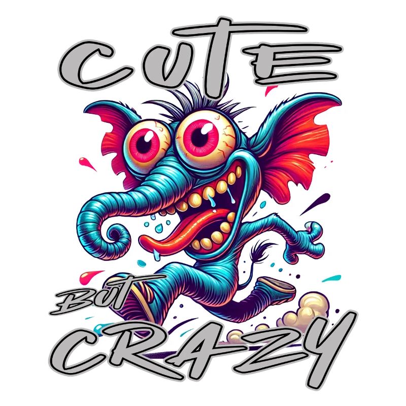 Cute but Crazy Elephant Comic Style