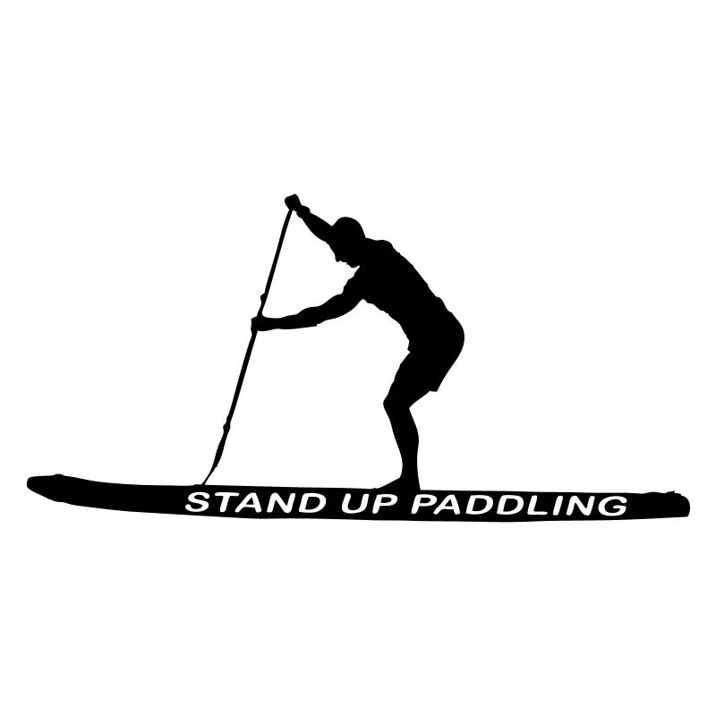 SUP - Stand Up Paddler (SUP-Board) Paddling Paddle