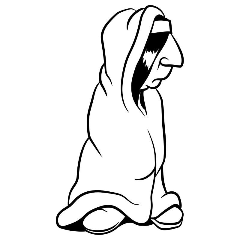 Bored Indian in Wrapping Blanket Funny