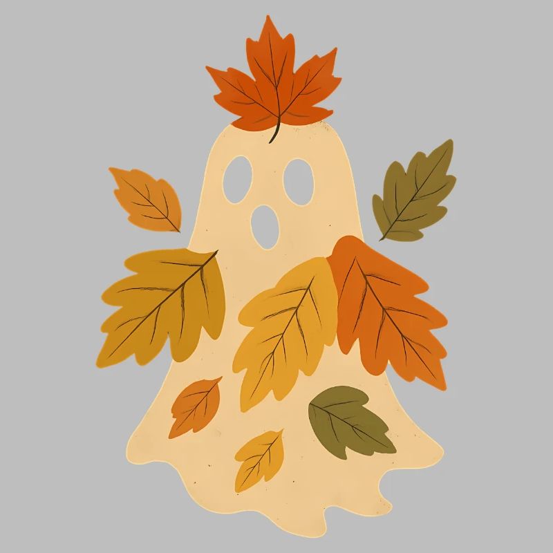 Herbstgeist mit Blättern