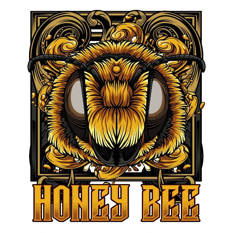 Modern honeybee | Trendy bee wasp gift