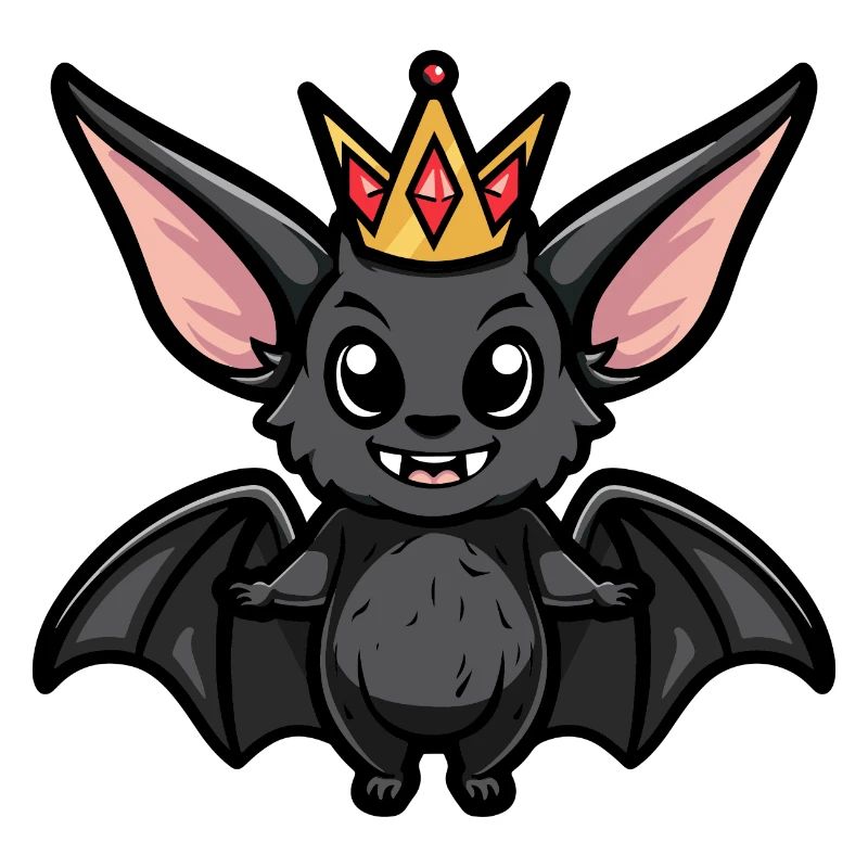 Fledermaus Comic Krone