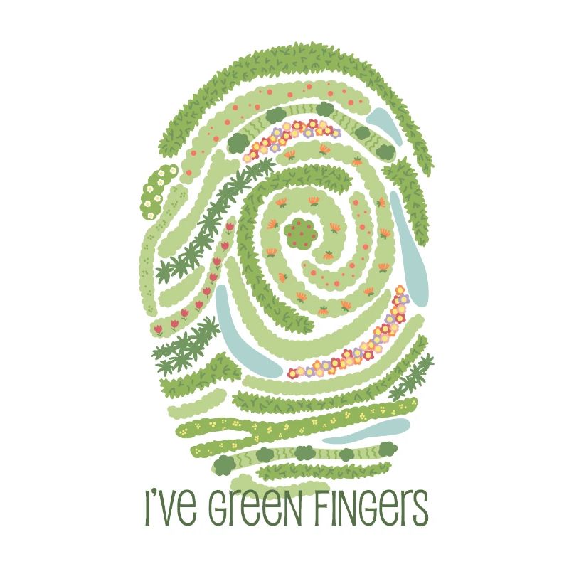 Empreinte digitale du jardin