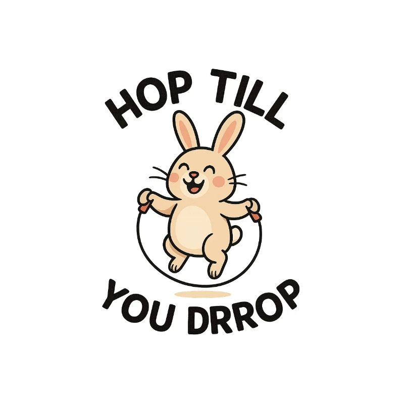 Conception de saut de lapin joyeux