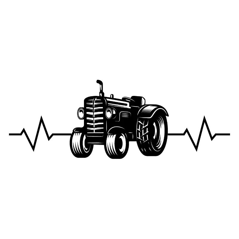 Herzschlag Traktor Farmer Farmer