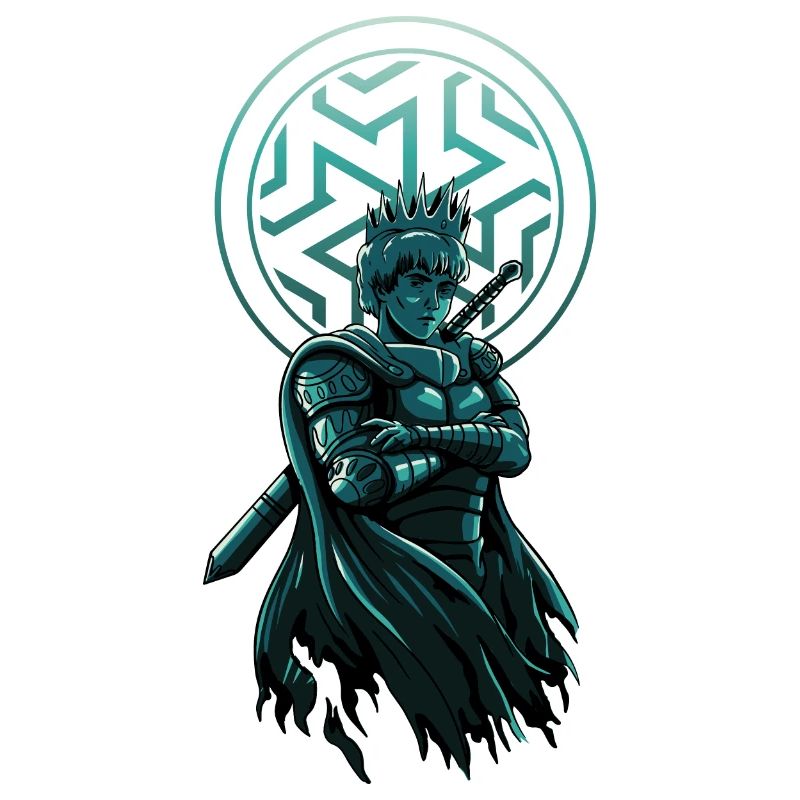 Guerrier de table : Amateur de corbeaux avec épée - Unique