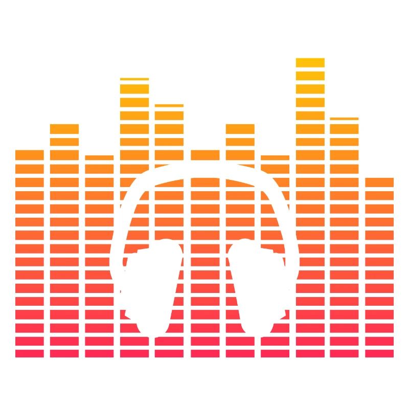 Equalizer Kopfhörer neon Geschenk Hipster Musik