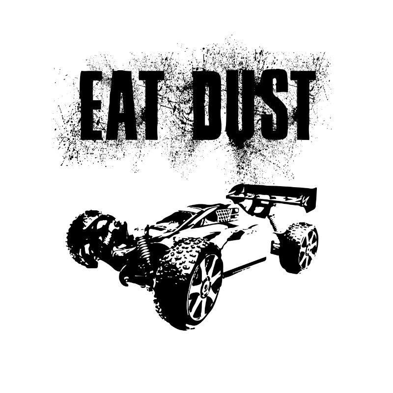 RC Car Racing On Off-Roader EAT DUST BLACK