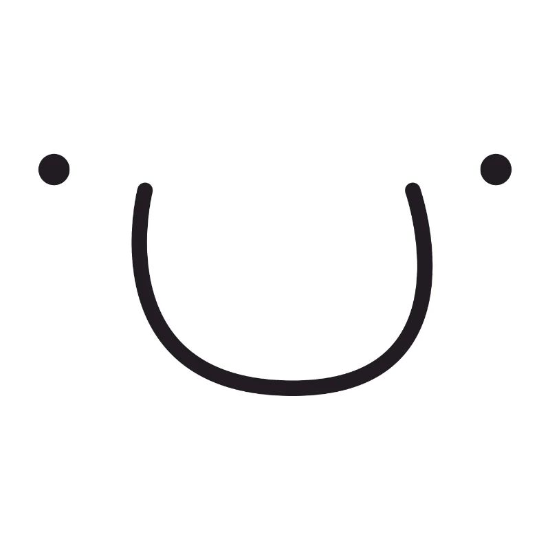 Visage souriant mignon
