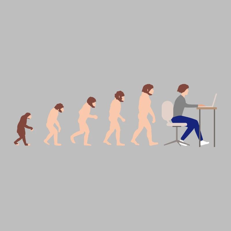 Evolution Entwickler Programmierer Lustiges Gift