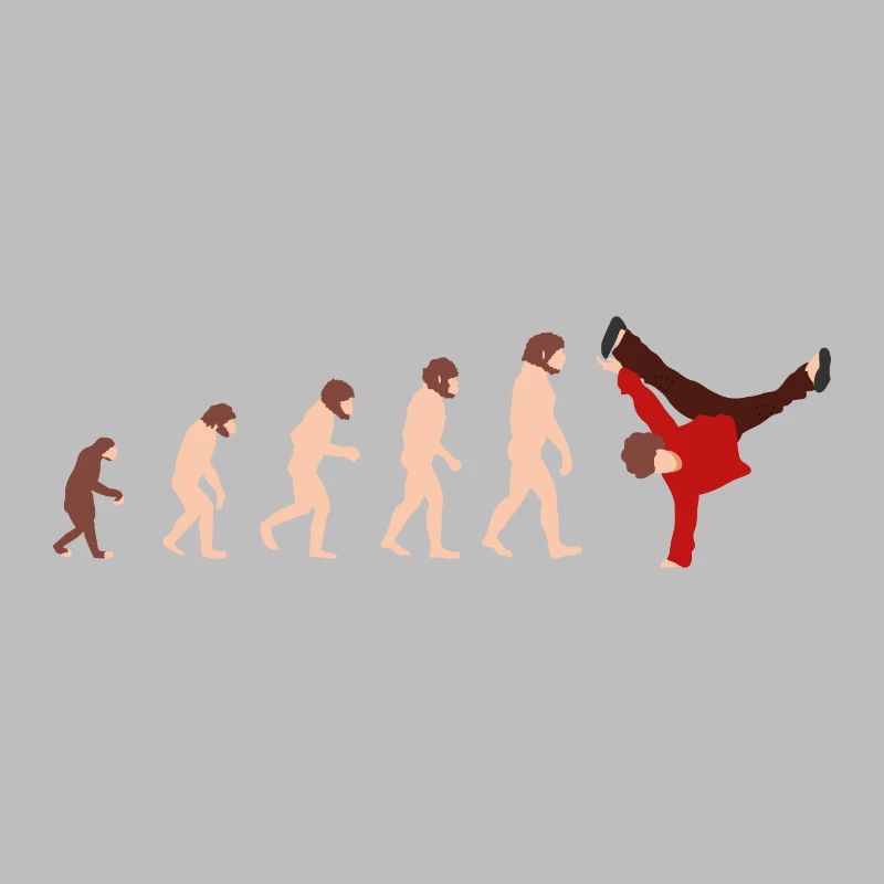 Evolution Breakdance Idée cadeau drôle