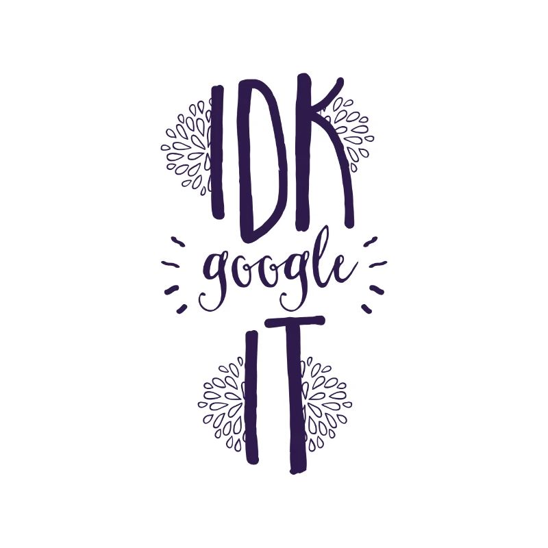 Ask for Google lettering gift idea google it