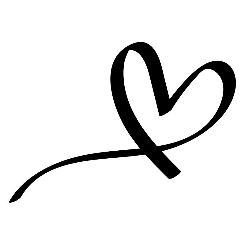 Süßes gemaltes Comic Herz