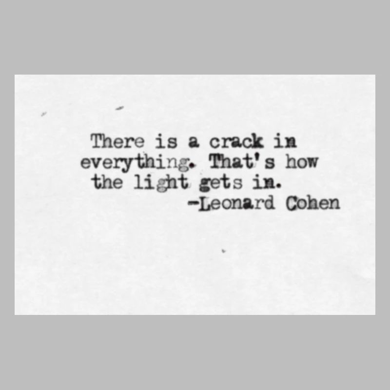 Quotedesign - Leonard Cohen