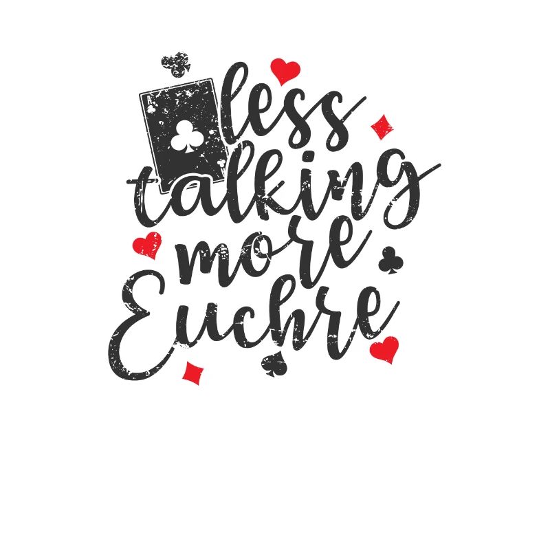 Moins parler plus Jeu de cartes Euchre