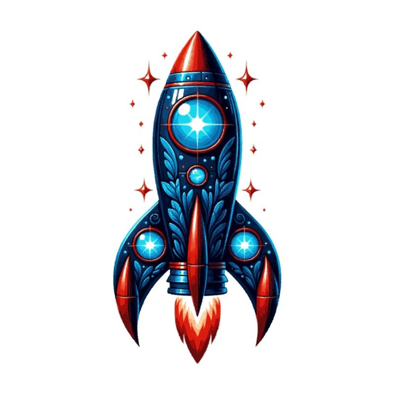 Rocket man in space