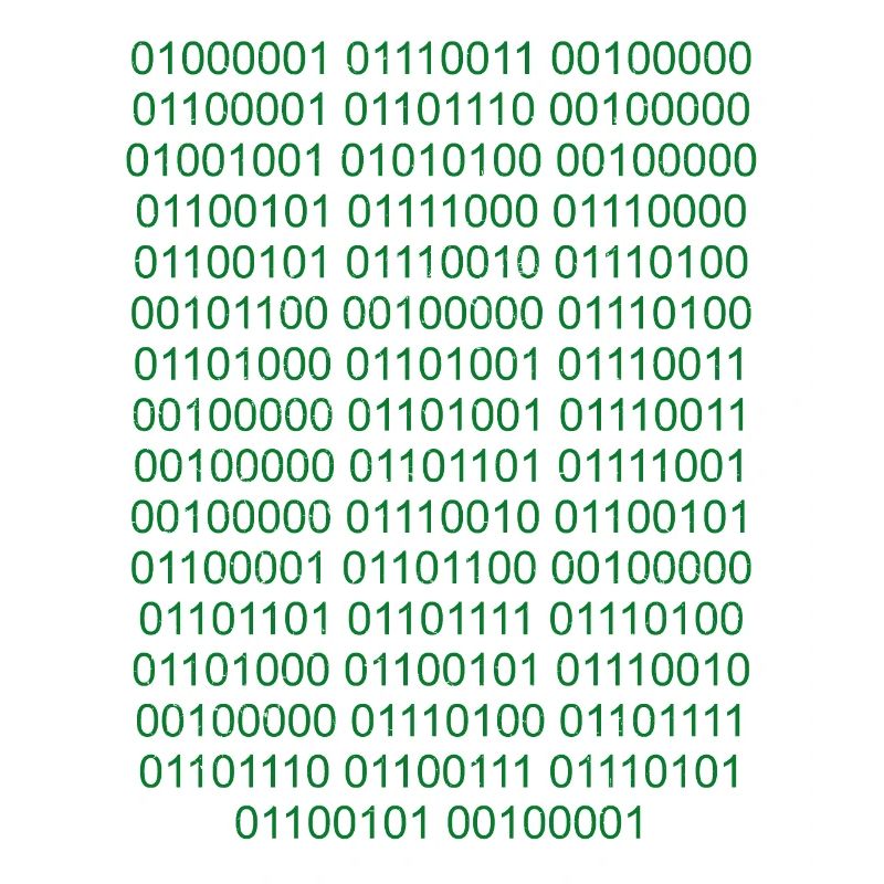 Binärcode Informatiker Nerd