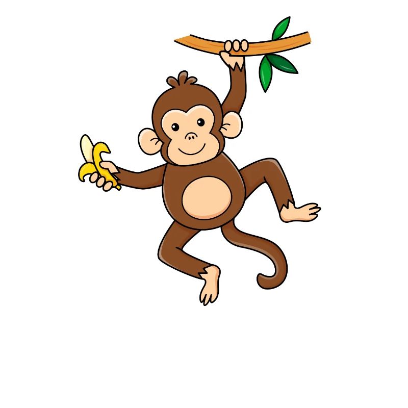 Affe mit Banane
