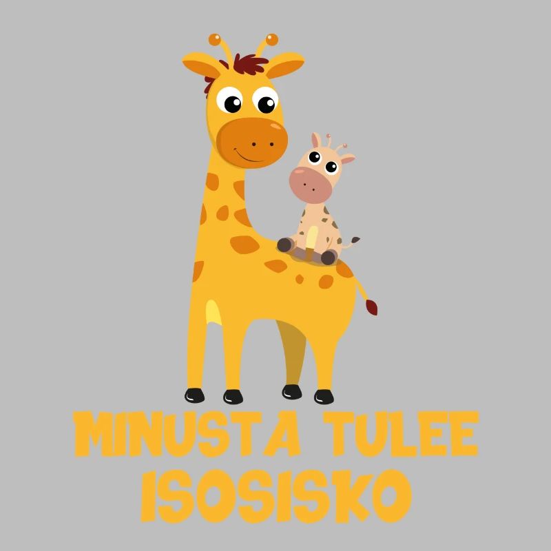 Ich werde eine große Schwester Giraffe mit einem kommenden Geschenk Body sein