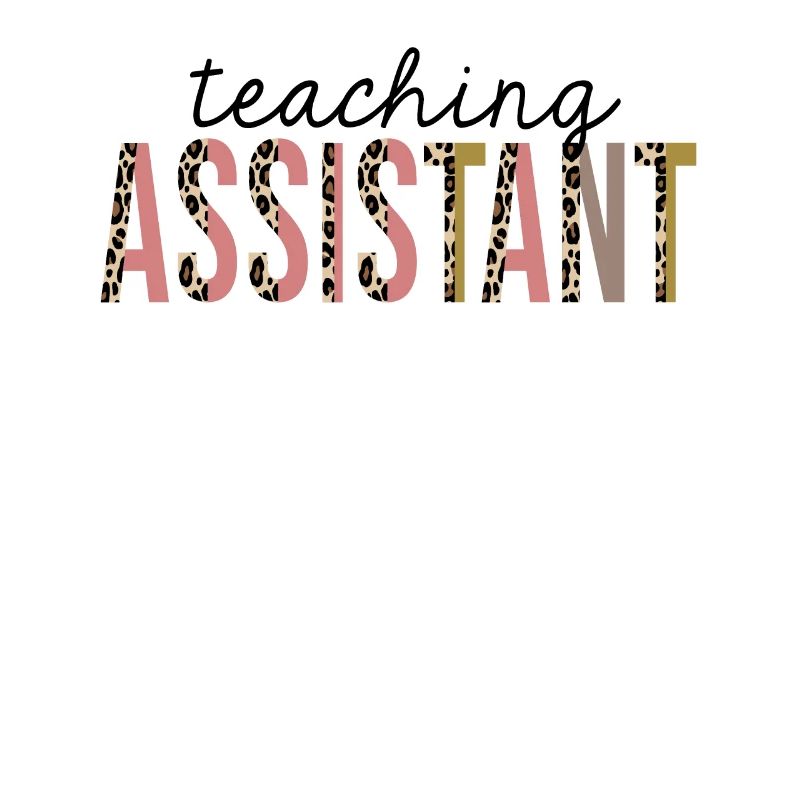 Teaching Assistant Leopard Print Funny