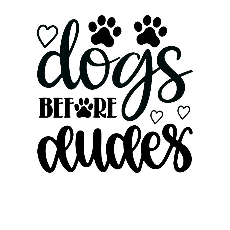 Chiens devant les gars