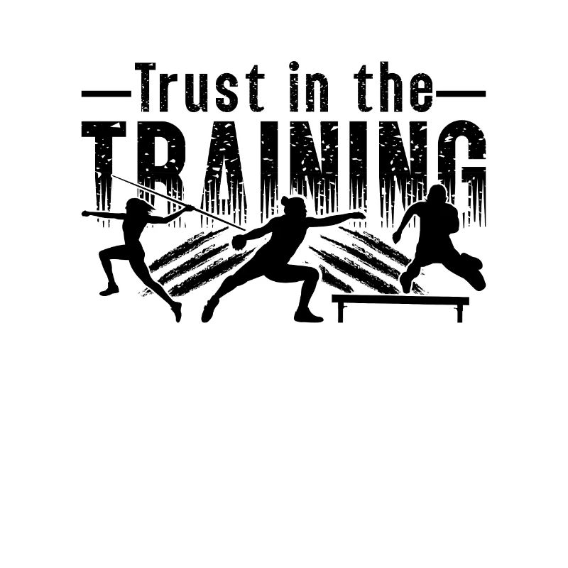 Trust In The Training Athletic Running Sprinter