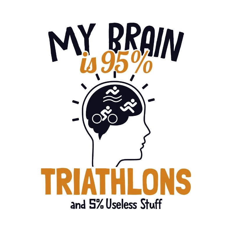 My Brain is 95% Triathlons Triathlete Training