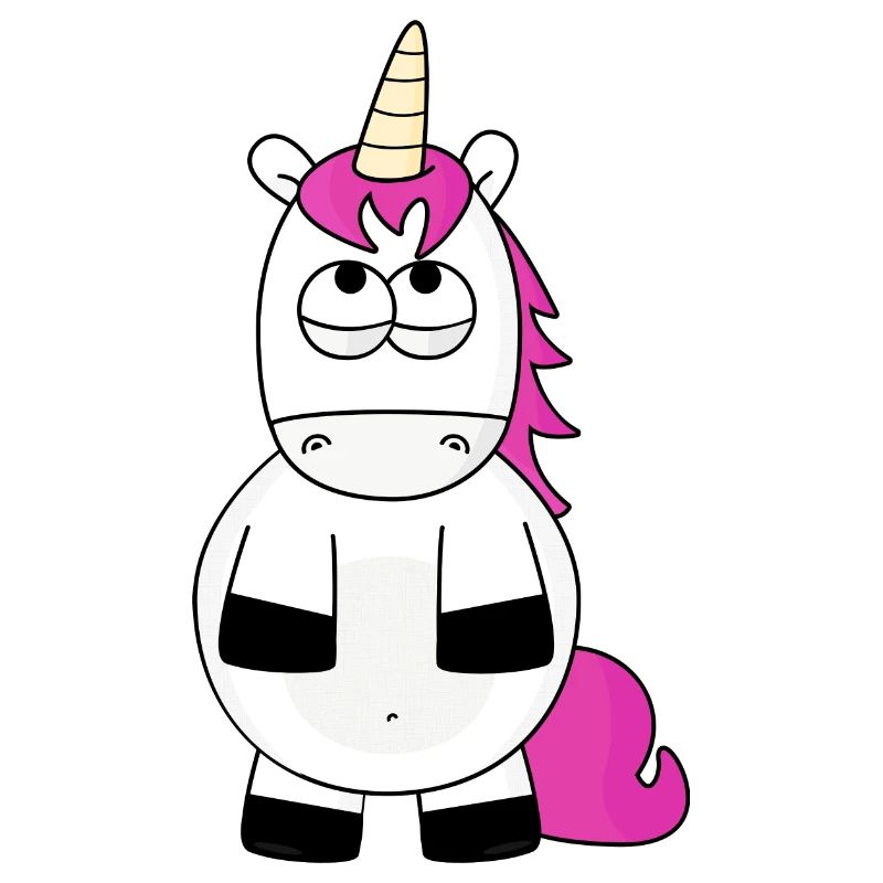 Einhorn rollt mit den Augen