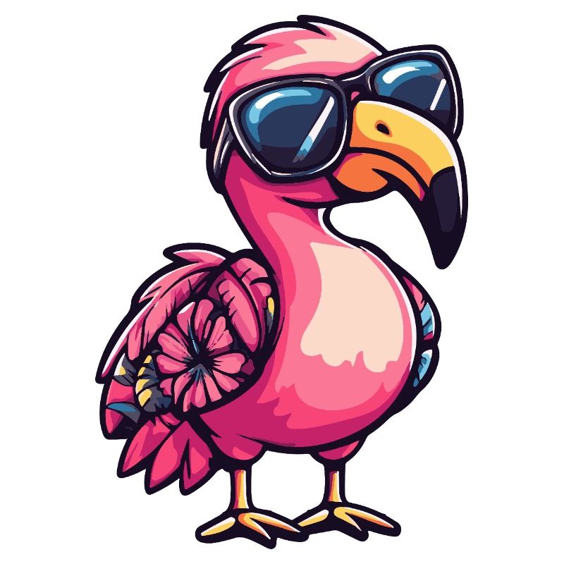 Flamingo Comic Urlaub