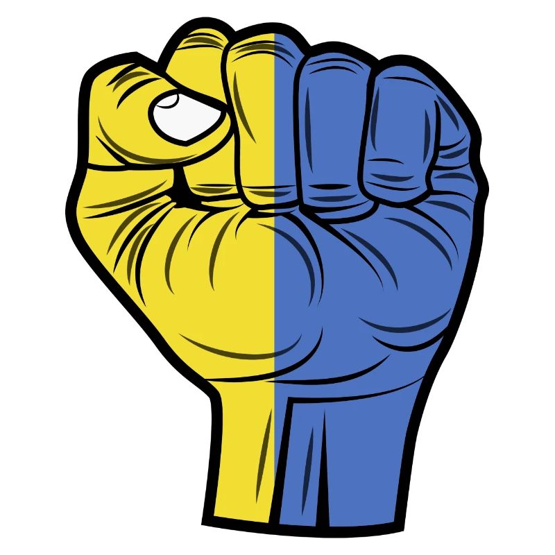 Flag Ukraine - I support Ukraine
