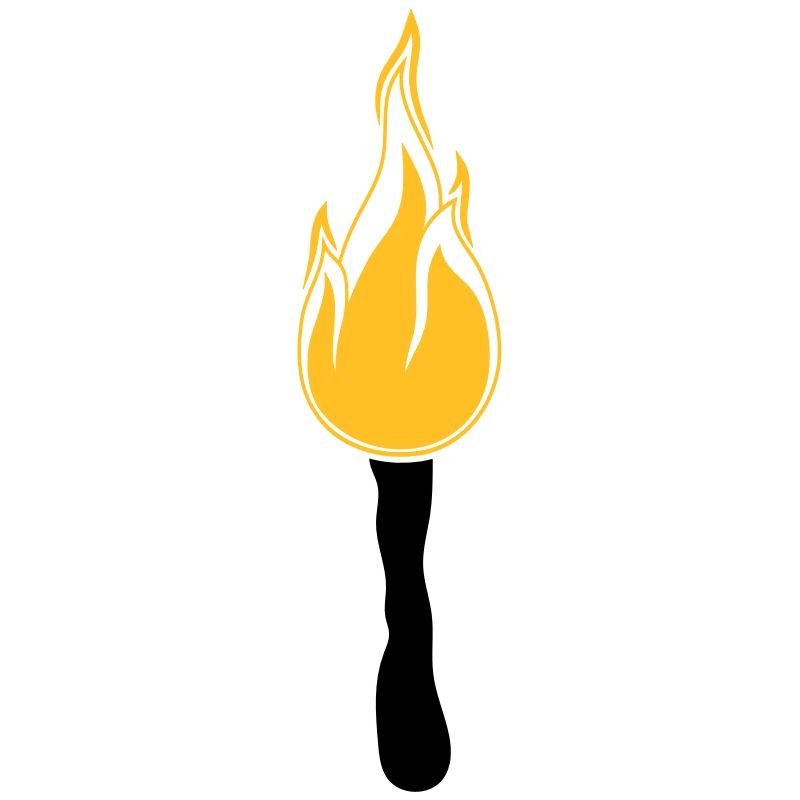 night walk torch light bright fire flame heis