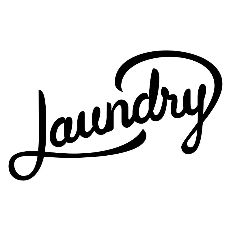 Funny lettering for laundry