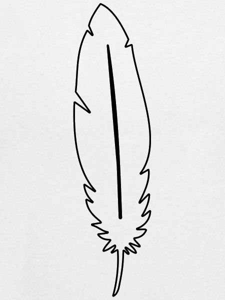 Feder Leichtigkeit Symbol