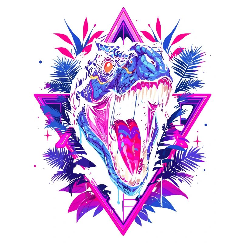 Synthwave Raptor