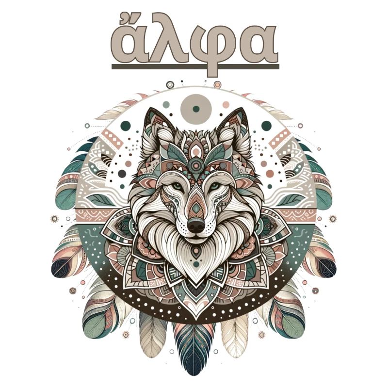 Alpha Wolve - Conception de mandala bohème