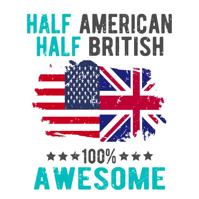 Moitié américain moitié britannique