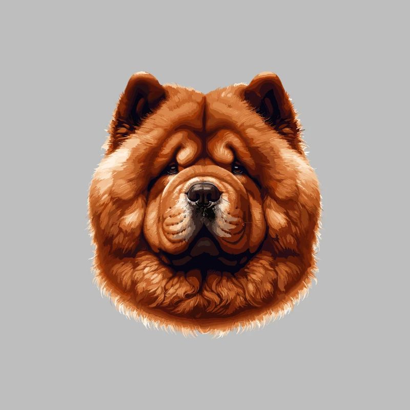Visage de chien - Chow Chow