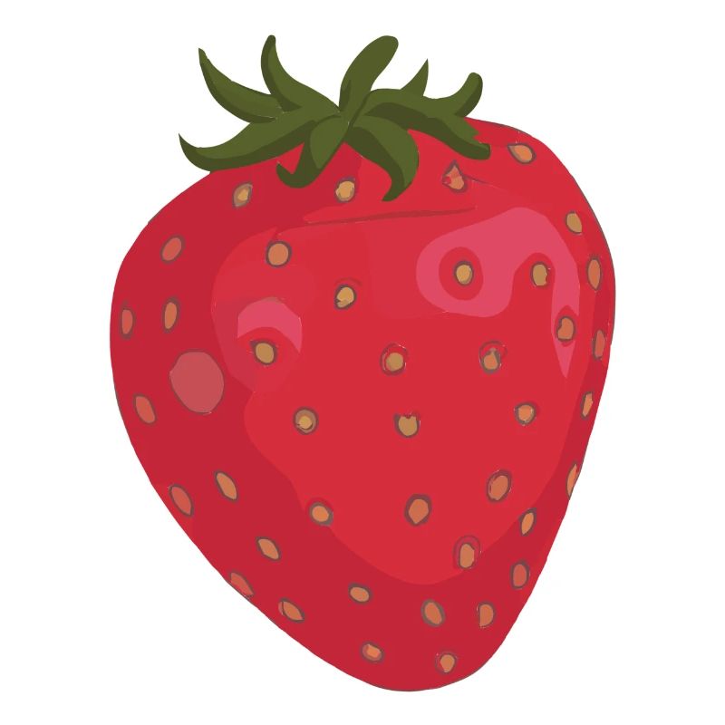 Erdbeere Illustration Geschenkidee