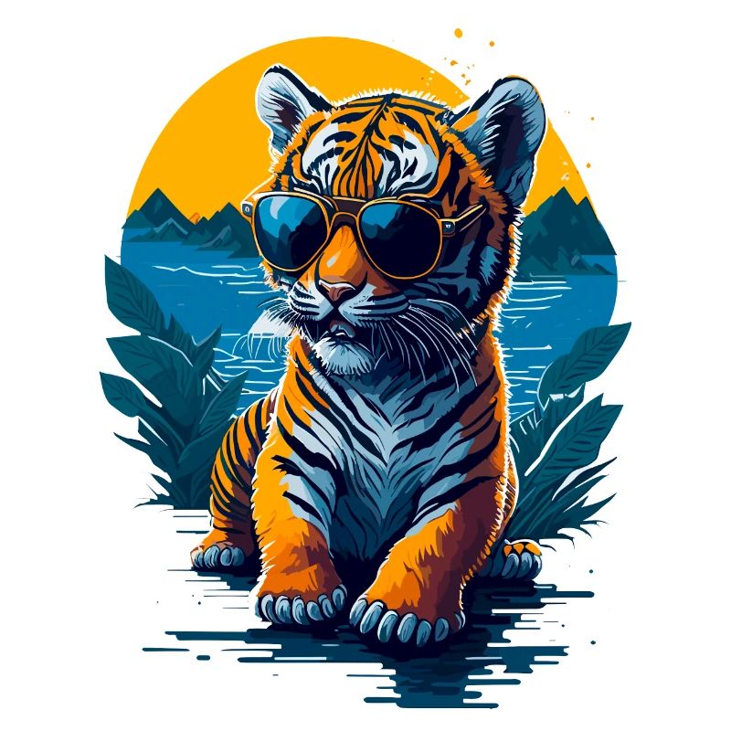 Mignon bébé tigre