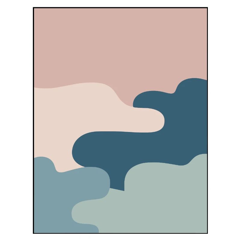 Pastell Muster Abstrakte Formen Kunst Wolken Farbe