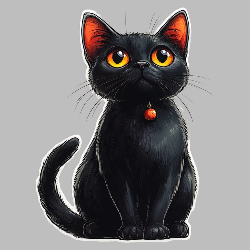 Schwarze Katze