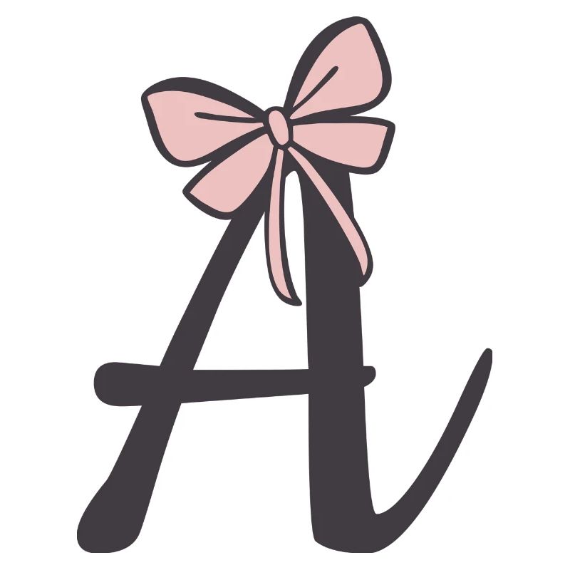 Anfangsbuchstabe A Schleifchen