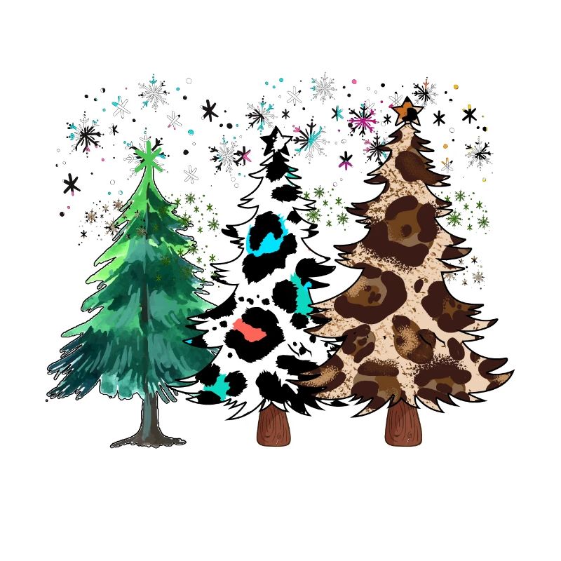 Christmas trees, Leopard Christmas Trees, Winter